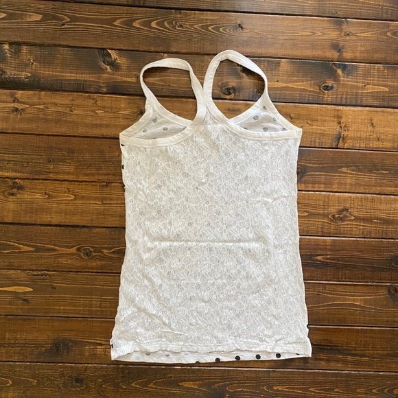 Victoria's Secret Polka Dot Lace Back Tank - Picture 2 of 3